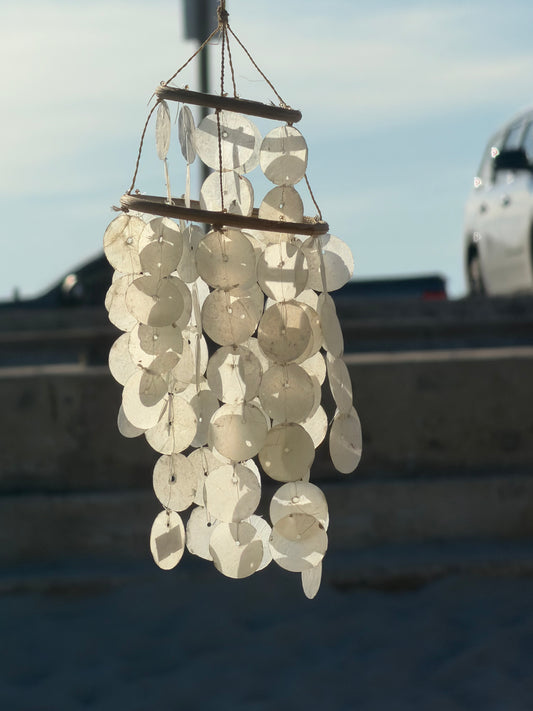 White Capiz Windchime
